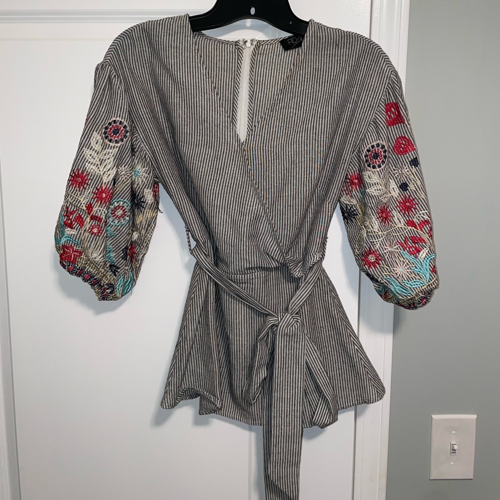 J. Crew Puffer Sleeve Blouse